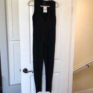Black bodycon jumpsuit